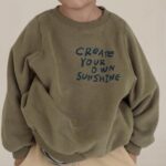 Mini Fashion™ - Leuke Printen - Trui Groen / 130 (6 jaar) | Educatief Speelgoed