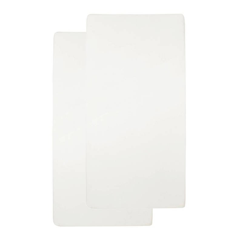 Hoeslaken Meyco 2st Wieg 40x80/90 Offwhite Hoeslaken Meyco 2st Wieg 40x80/90 Offwhite - Afbeelding 1