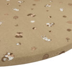 Hoeslaken Boxmatras Meyco Rond Forest Animals Sand