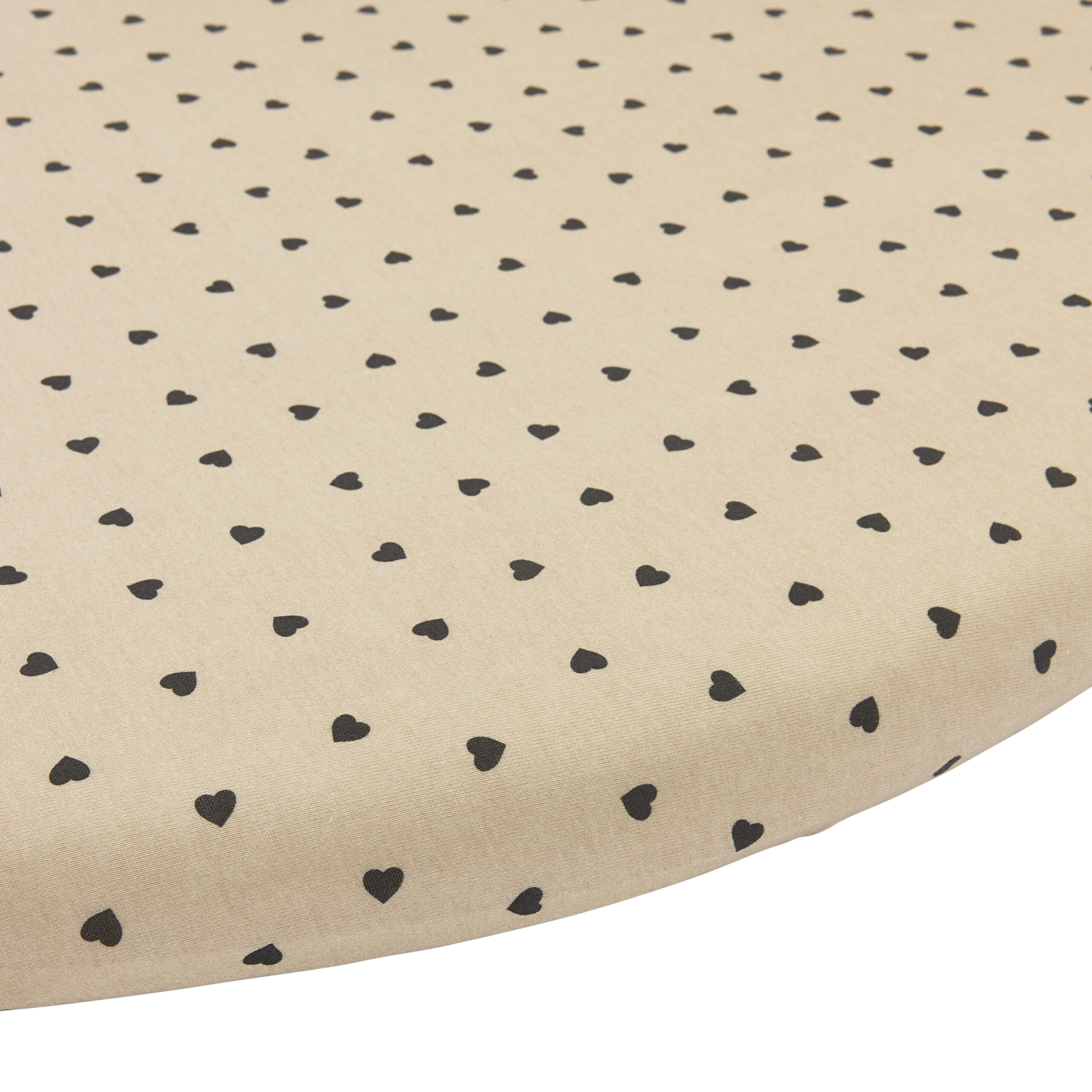 Hoeslaken Boxmatras Meyco Rond Sweet Heart Sand Hoeslaken Boxmatras Meyco Rond Sweet Heart Sand - Afbeelding 1