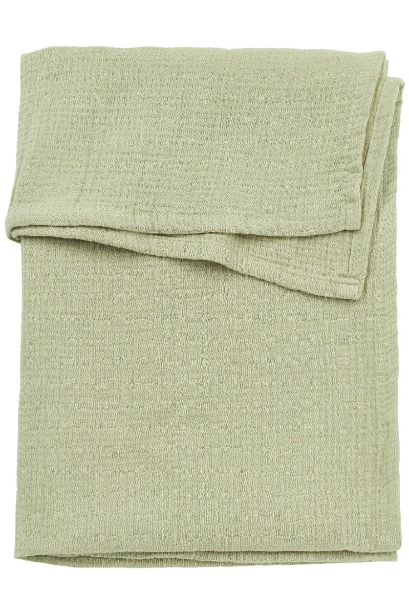 Laken Ledikant Meyco Pre-Washed Soft Olive Laken Ledikant Meyco Pre-Washed Soft Olive - Afbeelding 1