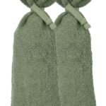 Kruikenzak Meyco Basic Badstof Forest Green 2-pack