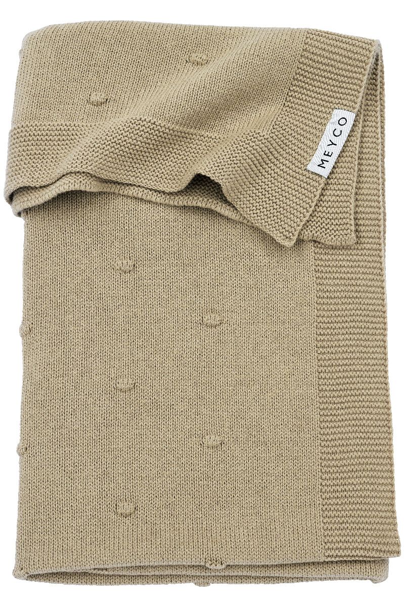 Deken Ledikant Meyco Mini Knots Sand Deken Ledikant Meyco Mini Knots Sand - Afbeelding 1