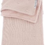 Deken Ledikant Meyco Mini Knots Teddy Soft Pink
