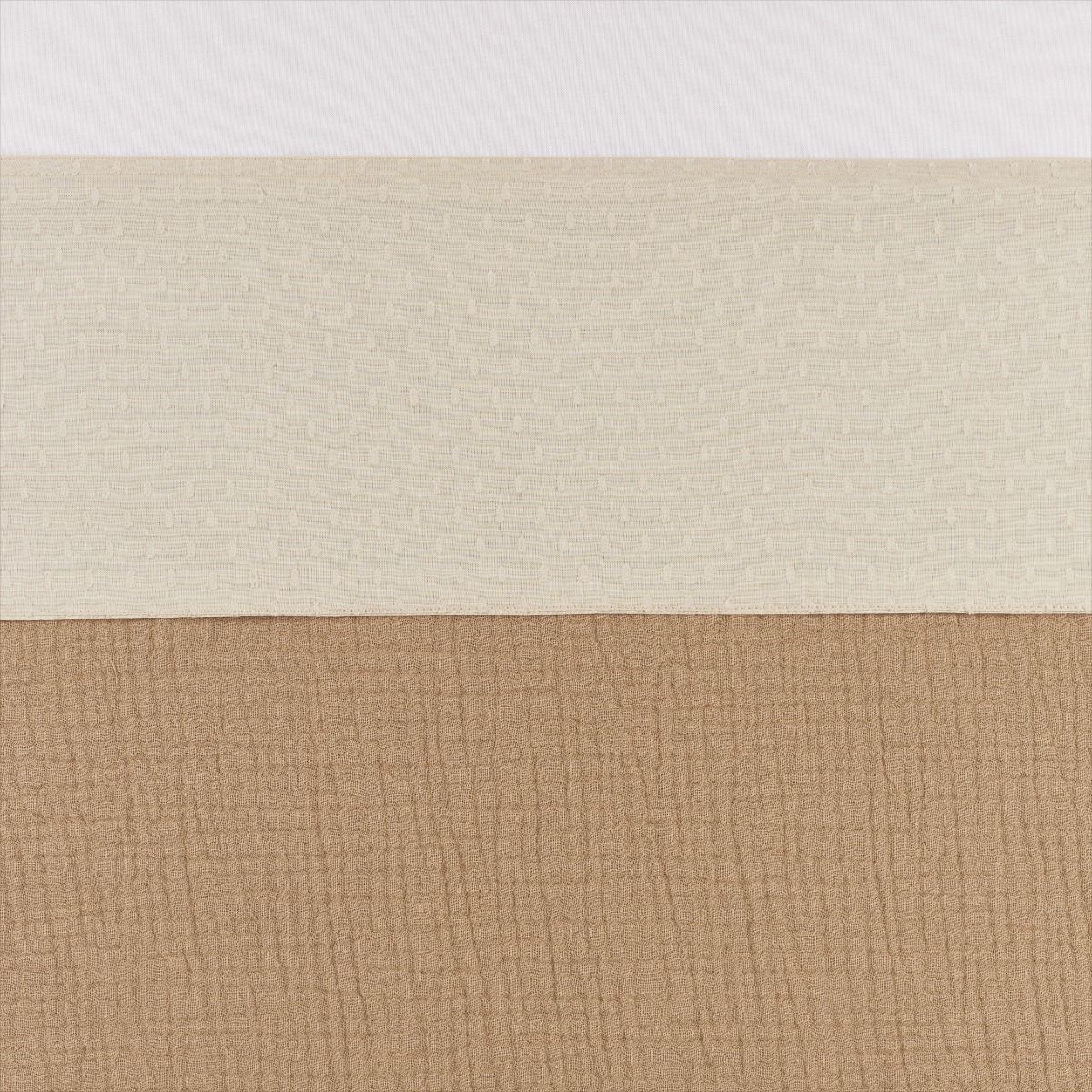 Laken Ledikant Meyco Plume Soft Sand Laken Ledikant Meyco Plume Soft Sand - Afbeelding 1