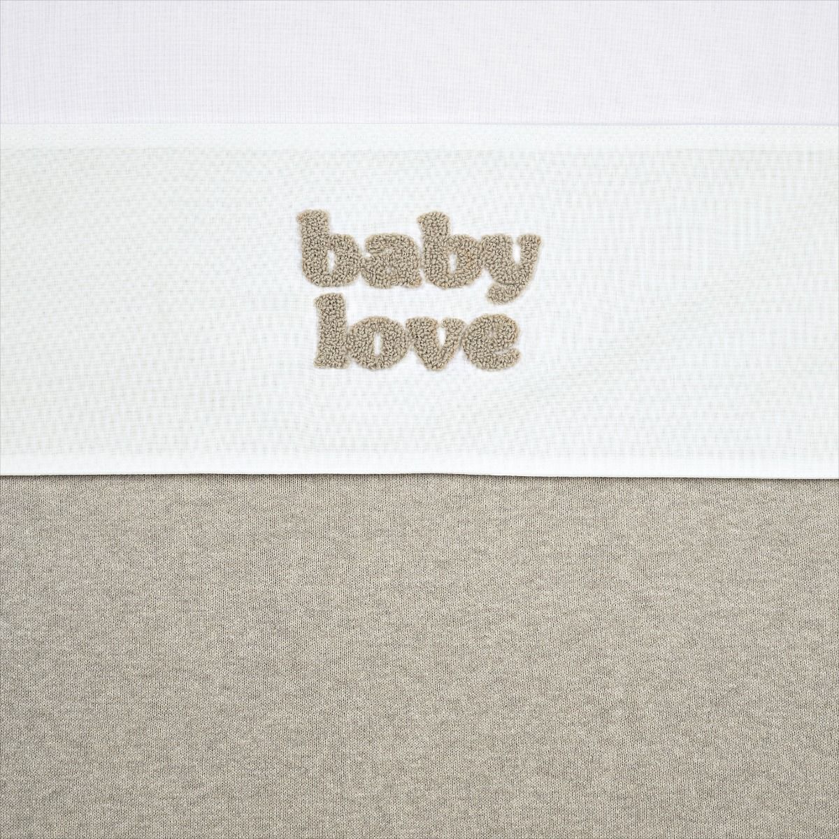 Laken Wieg Meyco Baby Love Sand Melange 75x100 - Afbeelding 1