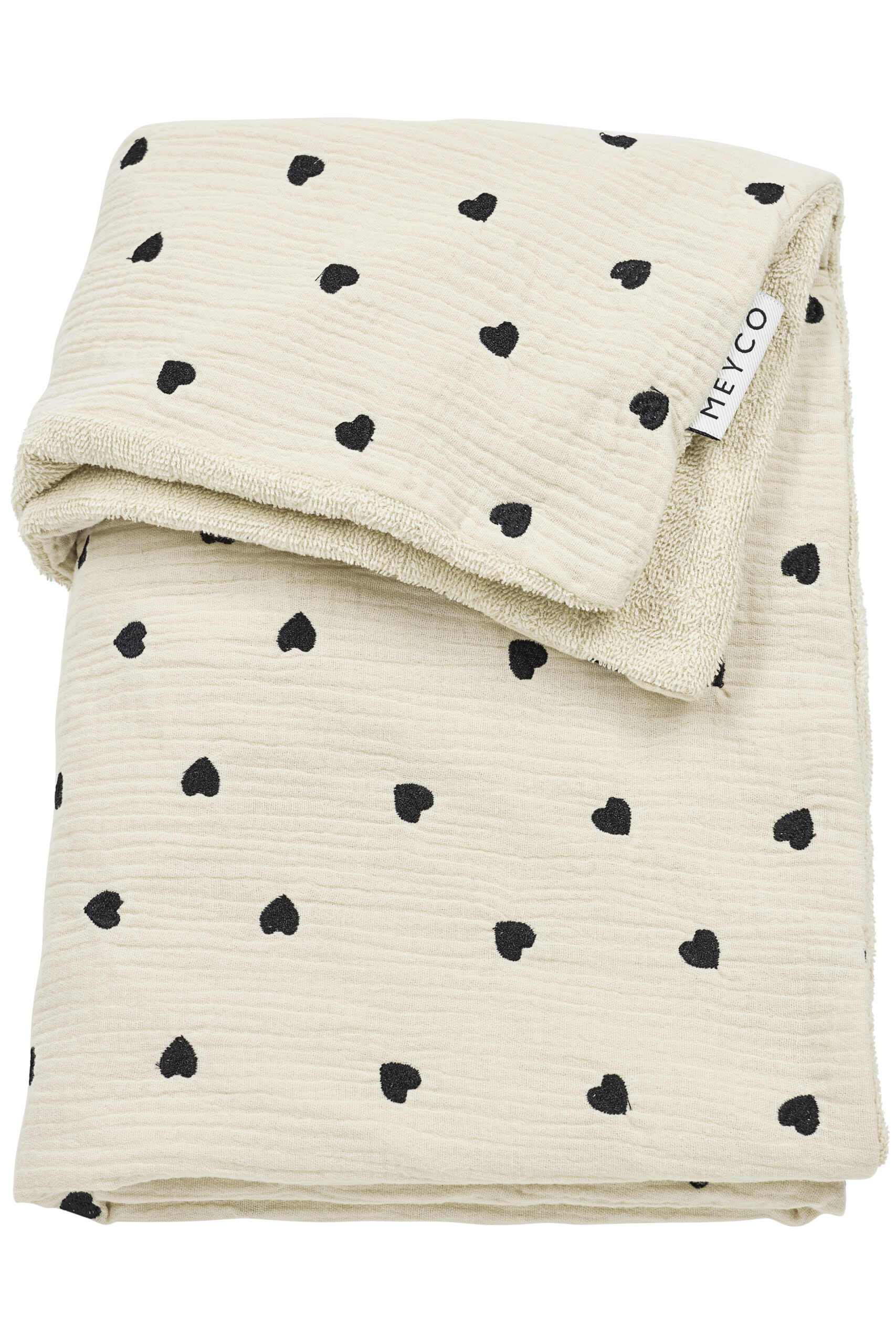 Deken Ledikant Meyco Pre Washed Hydrofiel Sweet Heart Soft Sand Deken Ledikant Meyco Pre Washed Hydrofiel Sweet Heart Soft Sand - Afbeelding 1