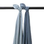 Swaddle Doek Meyco Pre-washed Jeans Blue&Indigo 2-pack