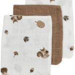 Washandjes Meyco Forest Animals Toffee 3-pack