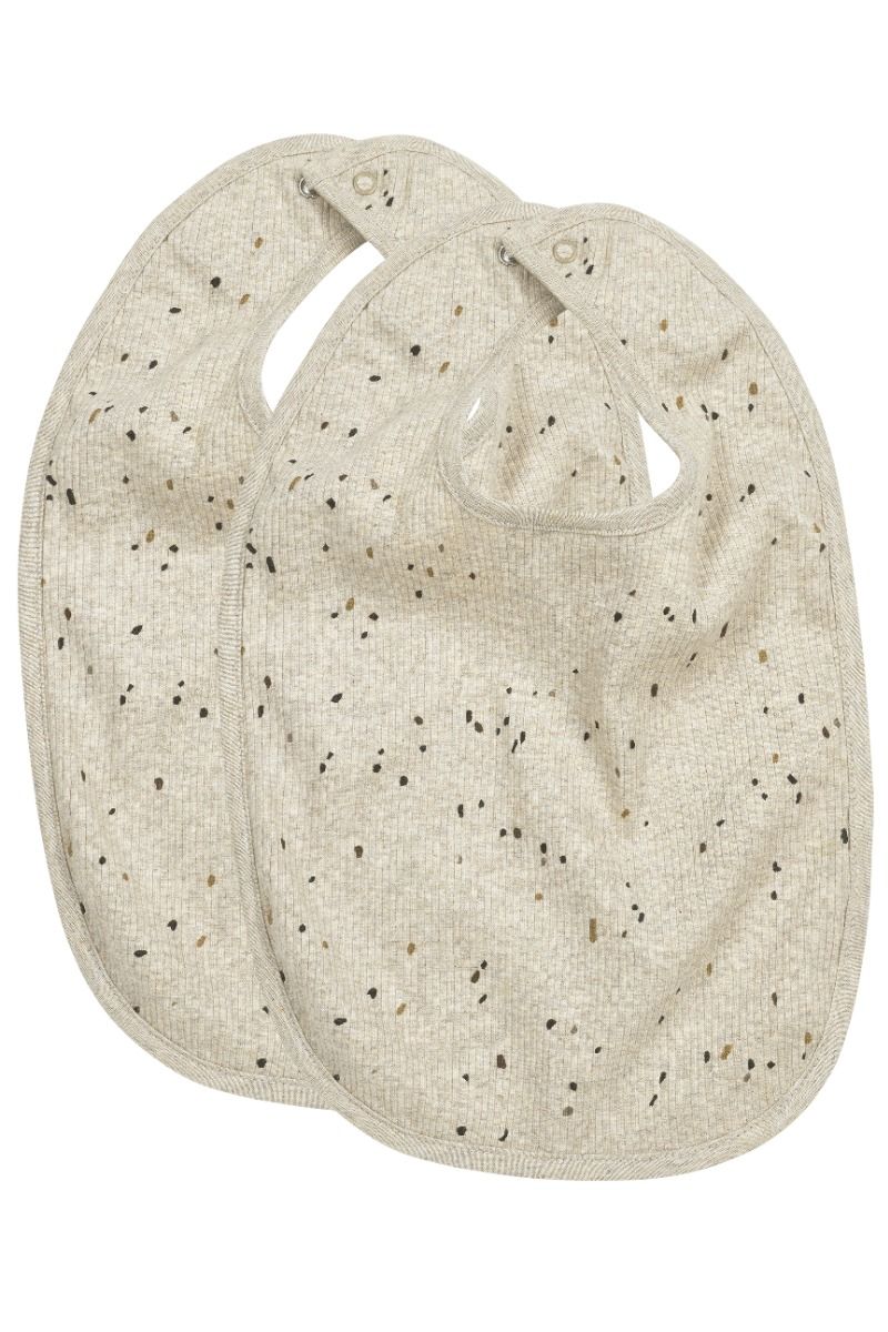 Slabber Meyco Rib Mini Spot Sand Melange 2-pack