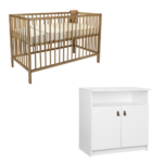 Babykamer Colorfull Home Jasper (Meegroei Ledikant Luca V2 Pure Walnut + Commode)