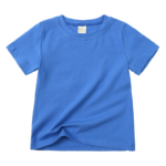 ComfyWear– Praktisch&Casual– Korte Mouwen T-Shirt Blauw / 130 (6–7 jaar) | Educatief Speelgoed