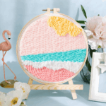 SoftLoop– Zacht&Creatief– DIY Punch Needle Thuisdecor Set Oceaan | Educatief Speelgoed