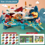 JurassicRun– Stoer&Leerzaam– Dino Racebaan met Auto’s 20 auto's | Educatief Speelgoed