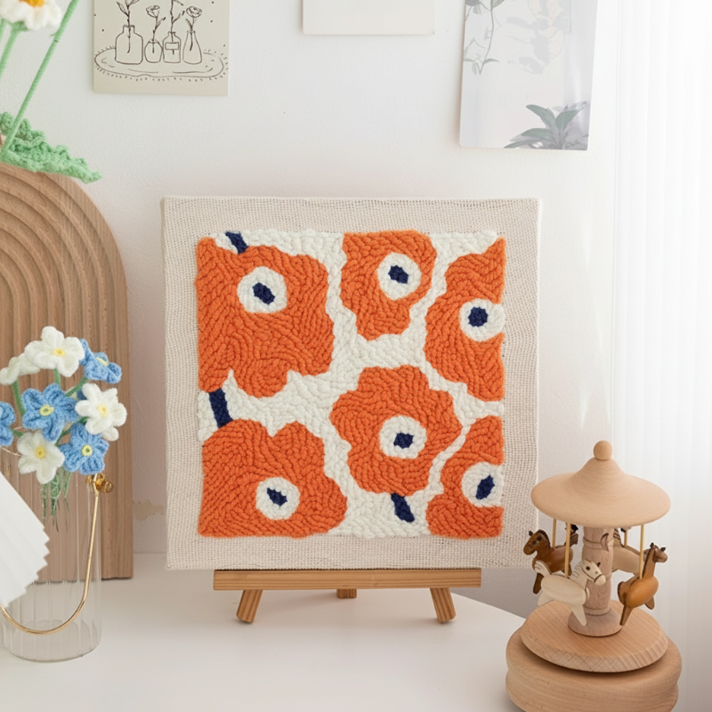 4_2112f739-8366-40b6-9781-3bb05646b7e9 BloomCraft– Creatief&Handgemaakt– Borduur Startkit 25x25cm B | Educatief Speelgoed - Afbeelding 1