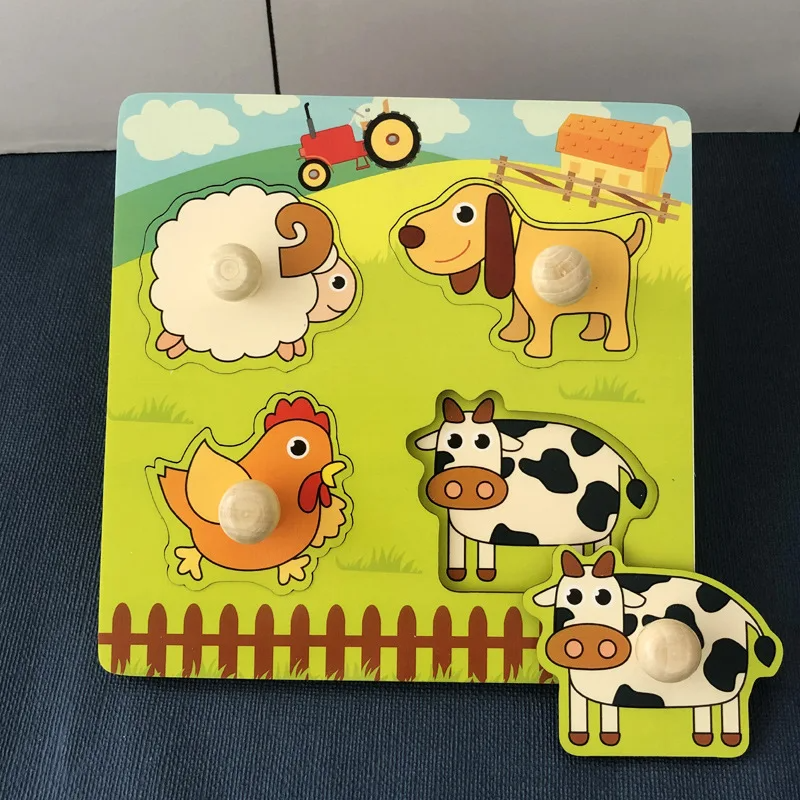 4_2be081ca-5a08-4937-a762-72543b6ab2c7 Clever Puzzle™ - Slim Spelen - Houten Puzzel Boerderij Dieren | Educatief Speelgoed - Afbeelding 1