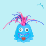 Yellie– Grappig&Interactief– Monster Stressspeeltje Blauw | Educatief Speelgoed