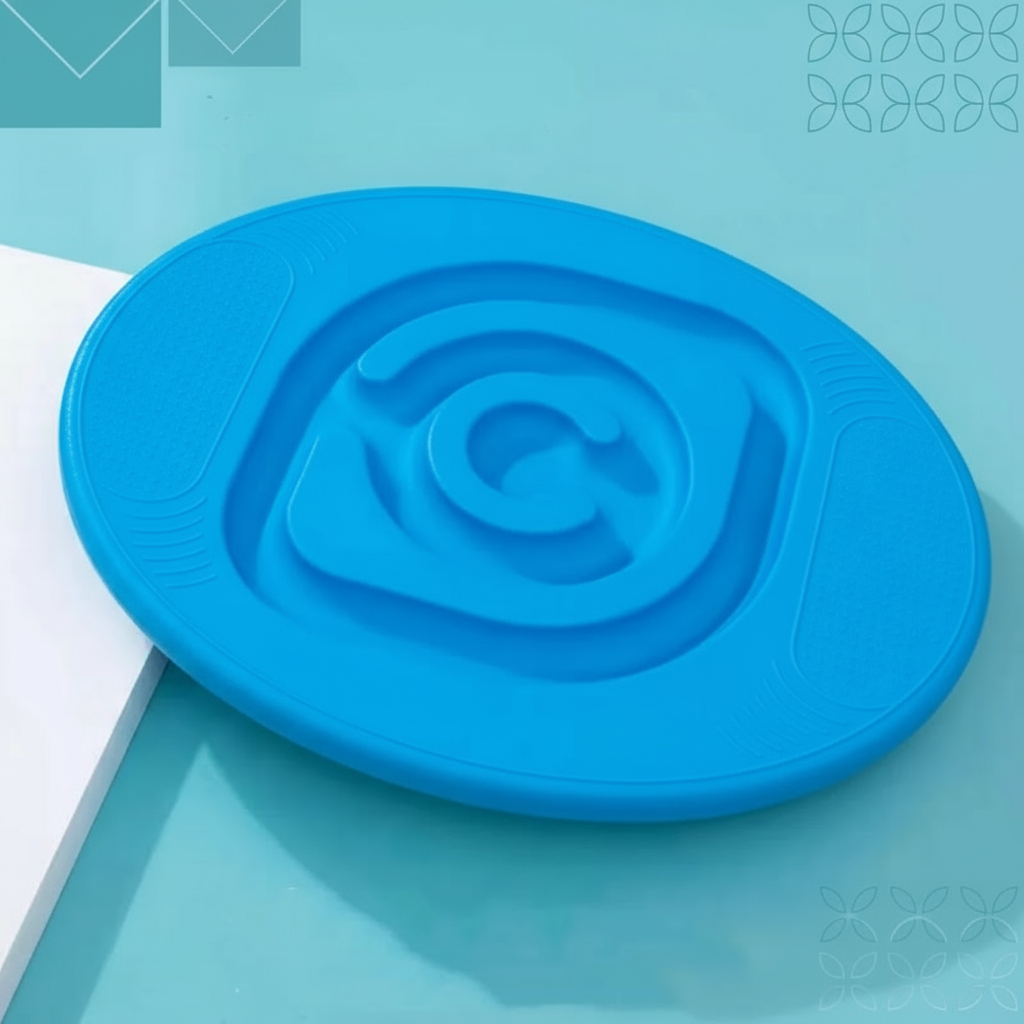 4_51471a8e-950a-479e-bbed-0ece873d0f23 WobbelPlay– Leuk&Educatief– Evenwichtsbord voor Peuters en Kleuters Blauw | Educatief Speelgoed - Afbeelding 1