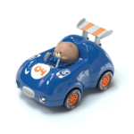 Pull-Back Car™ – Flitsend Raceplezier – Speelgoedauto Donker Blauw | Educatief Speelgoed