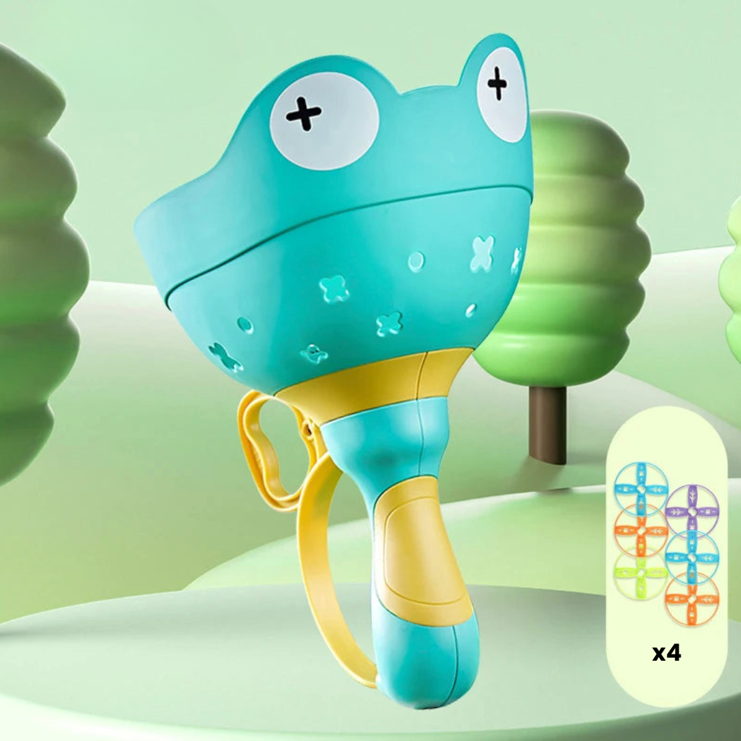 4_aa2f0333-96a7-4d1f-b45d-443efcadae6b Flying Disc Set™ - Lanceren en Lachen - Frisbee Catapult Blauw | Educatief Speelgoed - Afbeelding 1