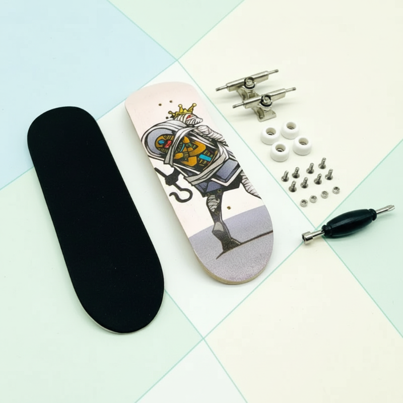 4_f2b7b2e0-0992-4b41-a493-a13ea04ddc6f MiniDeck– Stoer&Flexibel– Vinger skateboard Mummie | Educatief Speelgoed - Afbeelding 1