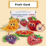 TiePal - Strikken&Spelen– Veterstrik Speelbord Fruit | Educatief Speelgoed