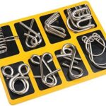 Metal Puzzle Ring Set™ - Metalen puzzelpret - Puzzelring Geel | Educatief Speelgoed