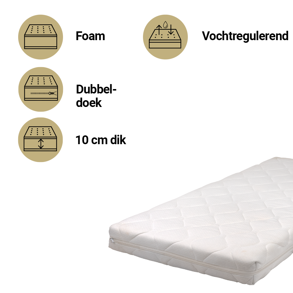 Matras Ledikant Best Sleep 60x120 Premium Matras Ledikant Best Sleep 60x120 Premium - Afbeelding 1
