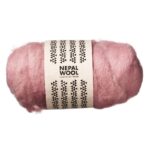 Nepal Wool lamswol - 50 gram - oudroze