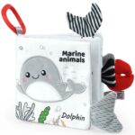 Soft Sensory Book– Voelen&Ontdekken– Baby Boekje Zeedieren | Educatief Speelgoed