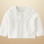 CozyCub– Comfortabel&Modieus– Gebreide Kinder Cardigan Sweater Gebroken Wit / 73 (3-6 maanden) | Educatief Speelgoed