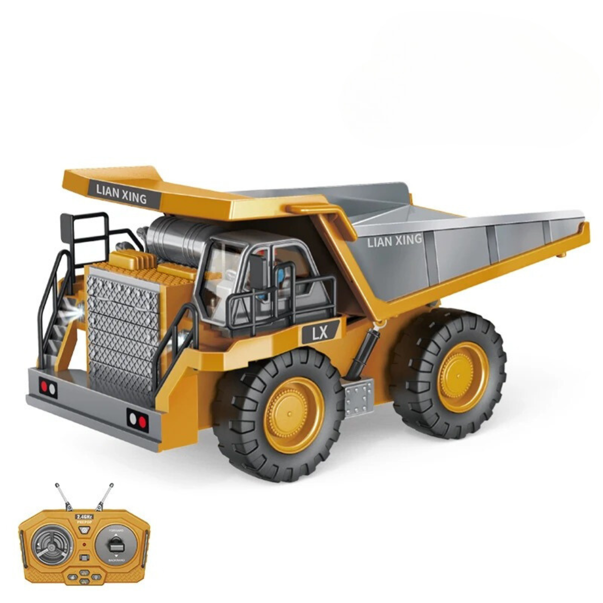 5_68e32bd2-b1b4-44a4-a1f6-474e2351da6b MegaMover™ - Perfect voor kinderen en jonge bouwers - RC Bouwvoertuig Dump Truck | Educatief Speelgoed - Afbeelding 1