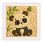 ThreadArt– Handgemaakt&Kleurrijk– Dieren Borduurset Panda | Educatief Speelgoed