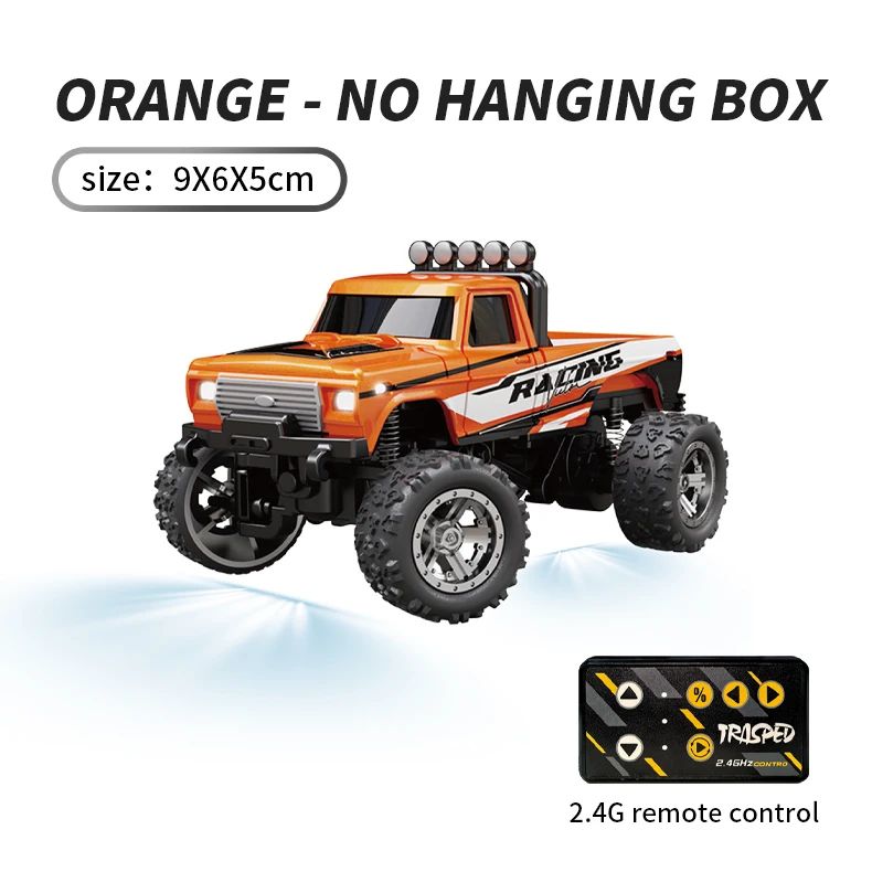 5_abdd1a9e-9b31-4261-947e-7740e82e28ea Pocket Speed RC– Snel&Wendbaar– Mini Race Truck Oranje | Educatief Speelgoed - Afbeelding 1