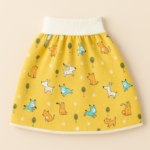 Baby Training Pants™ - Zindelijkheidstraining met een twist - Oefenbroek Rokje / Geel hondjes / L (3-6 jaar) | Educatief Speelgoed