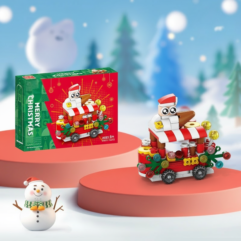 5_dcb043bd-1bc7-4ee5-bc93-0588174bb461 WinterBlocks– Kerstig&Leuk– Kerst Constructie Speelgoed Kerstwagen | Educatief Speelgoed - Afbeelding 1