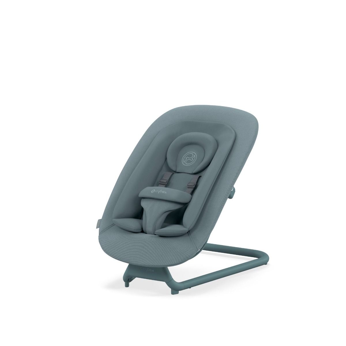 Newbornset Cybex Lemo/CLICK&FOLD Bouncer Stone Blue/Mid Blue - Afbeelding 1