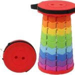 QuickSit - Snel&Stevig - Kleurrijke Vouw Kruk Rood Kleurrijk | Educatief Speelgoed