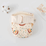 ComfyCotton– Waterdicht&Veilig– Biokatoenen Oefenbroekjes Regenboog regendruppels / M (5.5-10kg) - 3-9 maanden | Educatief Speelgoed