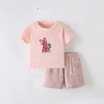 SunnyBloom– Zomer&Schattig– Matchende Zomerset Roze konijntje omhelzing / 110 (3-4 jaar) | Educatief Speelgoed