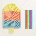 FidgetFrost– Speels&Zacht– Siliconen Busy Board Kleurrijke ijslolly's | Educatief Speelgoed