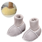 Mini Fashion™ | Warm&Knus - Baby slofjes Grijs / 15 (0-6 maanden) | Educatief Speelgoed