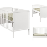 Meegroei Ledikant/Co-sleeper Colorfull Home Lya2 Beuken White 60x120