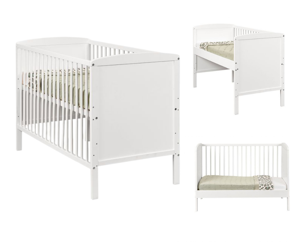 Meegroei Ledikant/Co-sleeper Colorfull Home Lya2 Beuken White 60x120 Meegroei Ledikant/Co-sleeper Colorfull Home Lya2 Beuken White 60x120 - Afbeelding 1