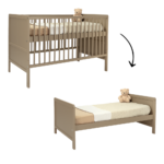 Meegroei Ledikant Colorfull Home Dean Taupe 60x120