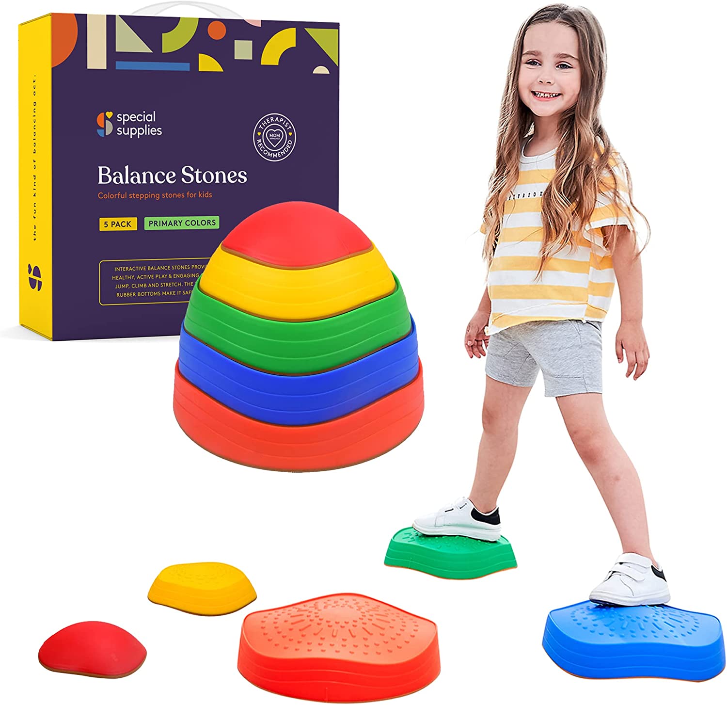 71Rsaw5C0NL._AC_SL1500 Balance Stones™ | Optimaal balanceren - Stapelstenen | Educatief Speelgoed - Afbeelding 1