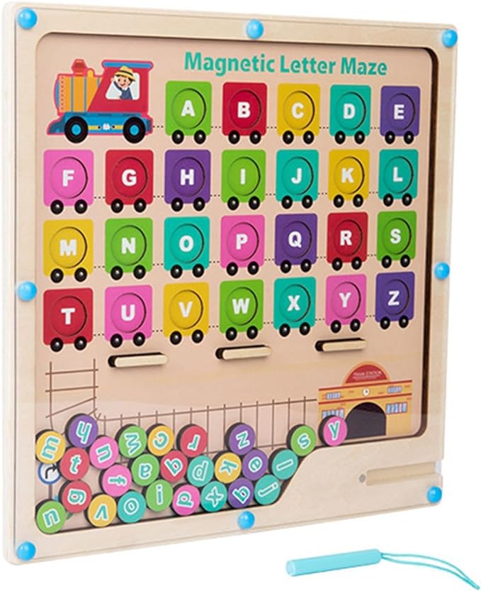 71qPxIZy0zL._AC_SX679 Magnetic Maze™ - Magisch Leeravontuur - Puzzelspel Alfabet | Educatief Speelgoed - Afbeelding 1