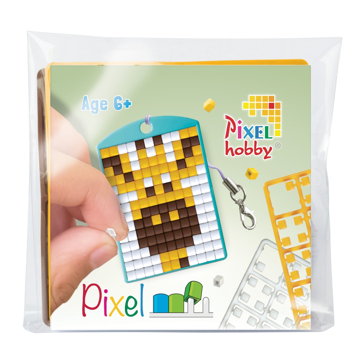 Pixelhobby medaillon startset - giraf Pixelhobby medaillon startset - giraf - Afbeelding 1