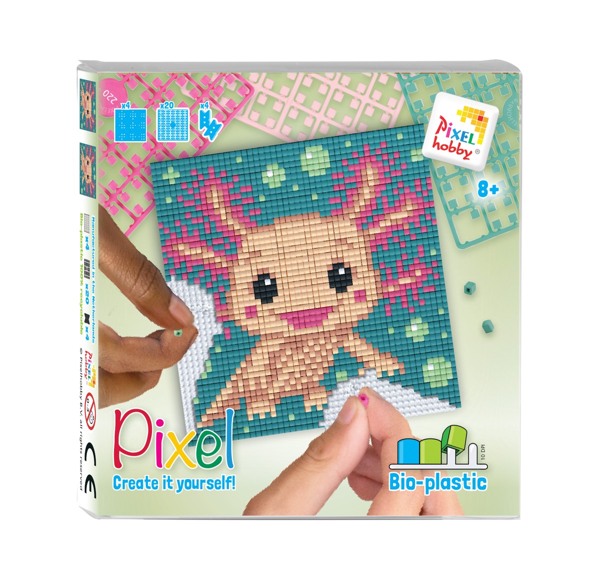 Pixelhobby set - axolotl Pixelhobby set - axolotl - Afbeelding 1