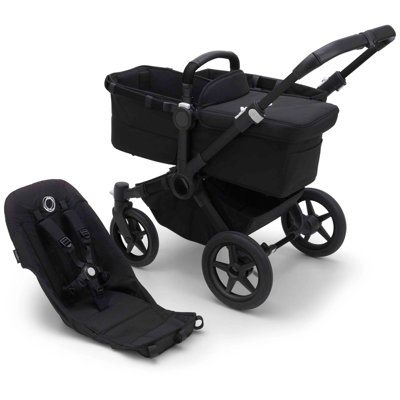 Kinderwagen Base Bugaboo Donkey5 Black/Midnight Black Kinderwagen Base Bugaboo Donkey5 Black/Midnight Black - Afbeelding 1
